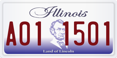 IL license plate A011501