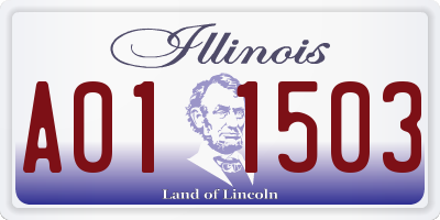 IL license plate A011503