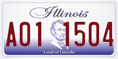 IL license plate A011504