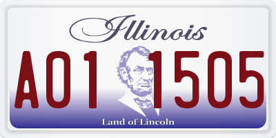 IL license plate A011505