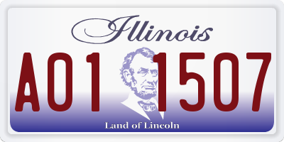 IL license plate A011507