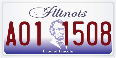 IL license plate A011508