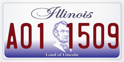 IL license plate A011509