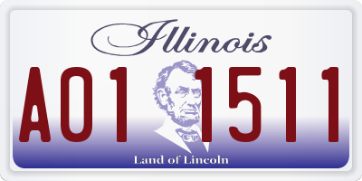 IL license plate A011511