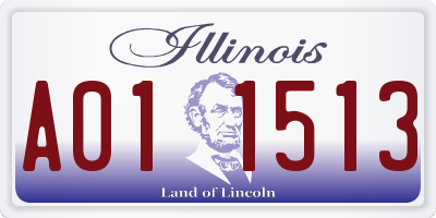 IL license plate A011513