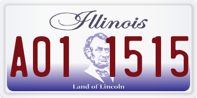 IL license plate A011515