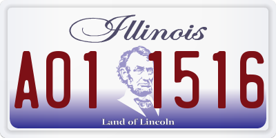 IL license plate A011516