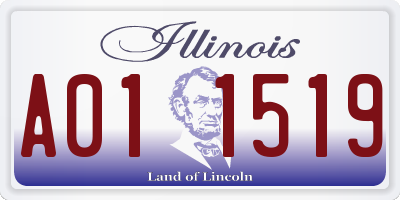 IL license plate A011519