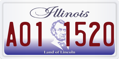 IL license plate A011520