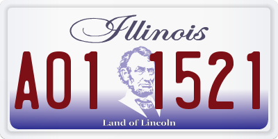 IL license plate A011521
