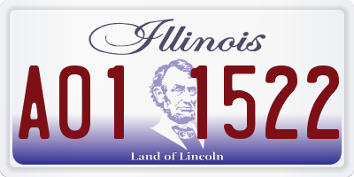 IL license plate A011522