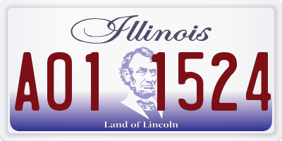 IL license plate A011524
