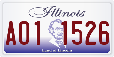 IL license plate A011526