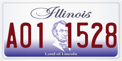 IL license plate A011528