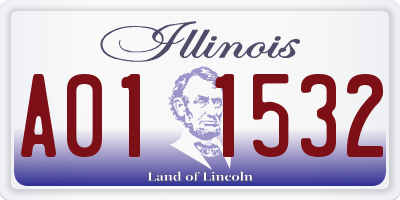 IL license plate A011532