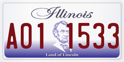 IL license plate A011533