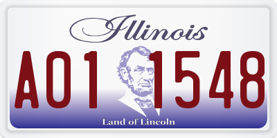 IL license plate A011548