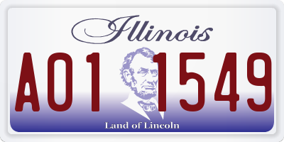 IL license plate A011549