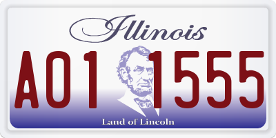 IL license plate A011555