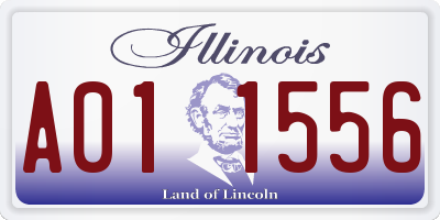 IL license plate A011556