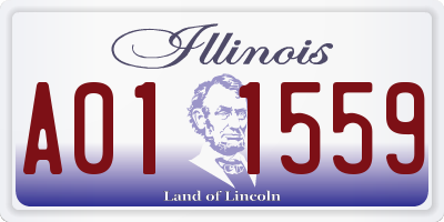 IL license plate A011559