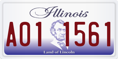 IL license plate A011561