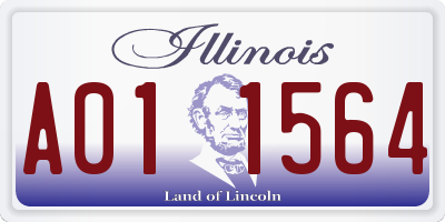 IL license plate A011564