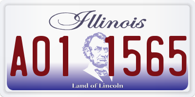 IL license plate A011565