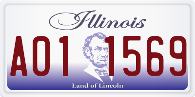IL license plate A011569