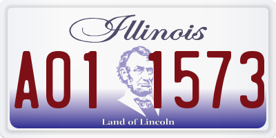 IL license plate A011573