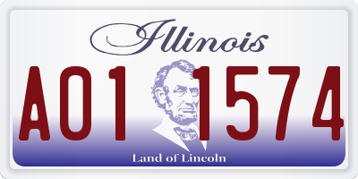 IL license plate A011574