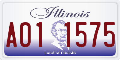 IL license plate A011575