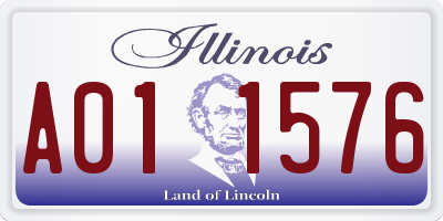 IL license plate A011576