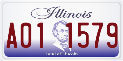 IL license plate A011579