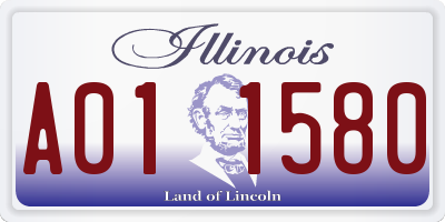 IL license plate A011580