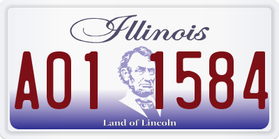 IL license plate A011584