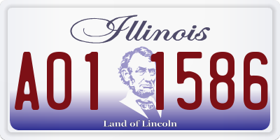 IL license plate A011586