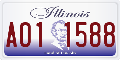 IL license plate A011588