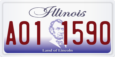 IL license plate A011590