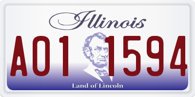 IL license plate A011594