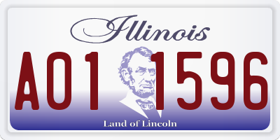 IL license plate A011596