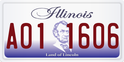IL license plate A011606