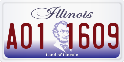 IL license plate A011609