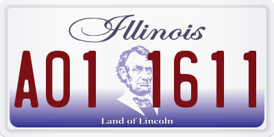 IL license plate A011611