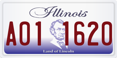 IL license plate A011620