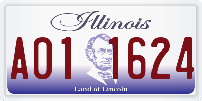 IL license plate A011624