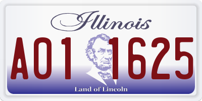 IL license plate A011625