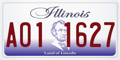 IL license plate A011627