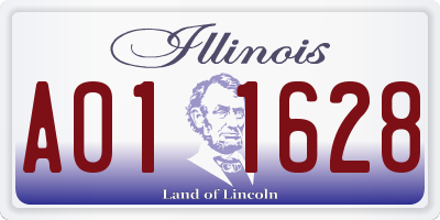 IL license plate A011628