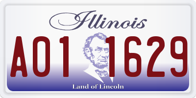 IL license plate A011629